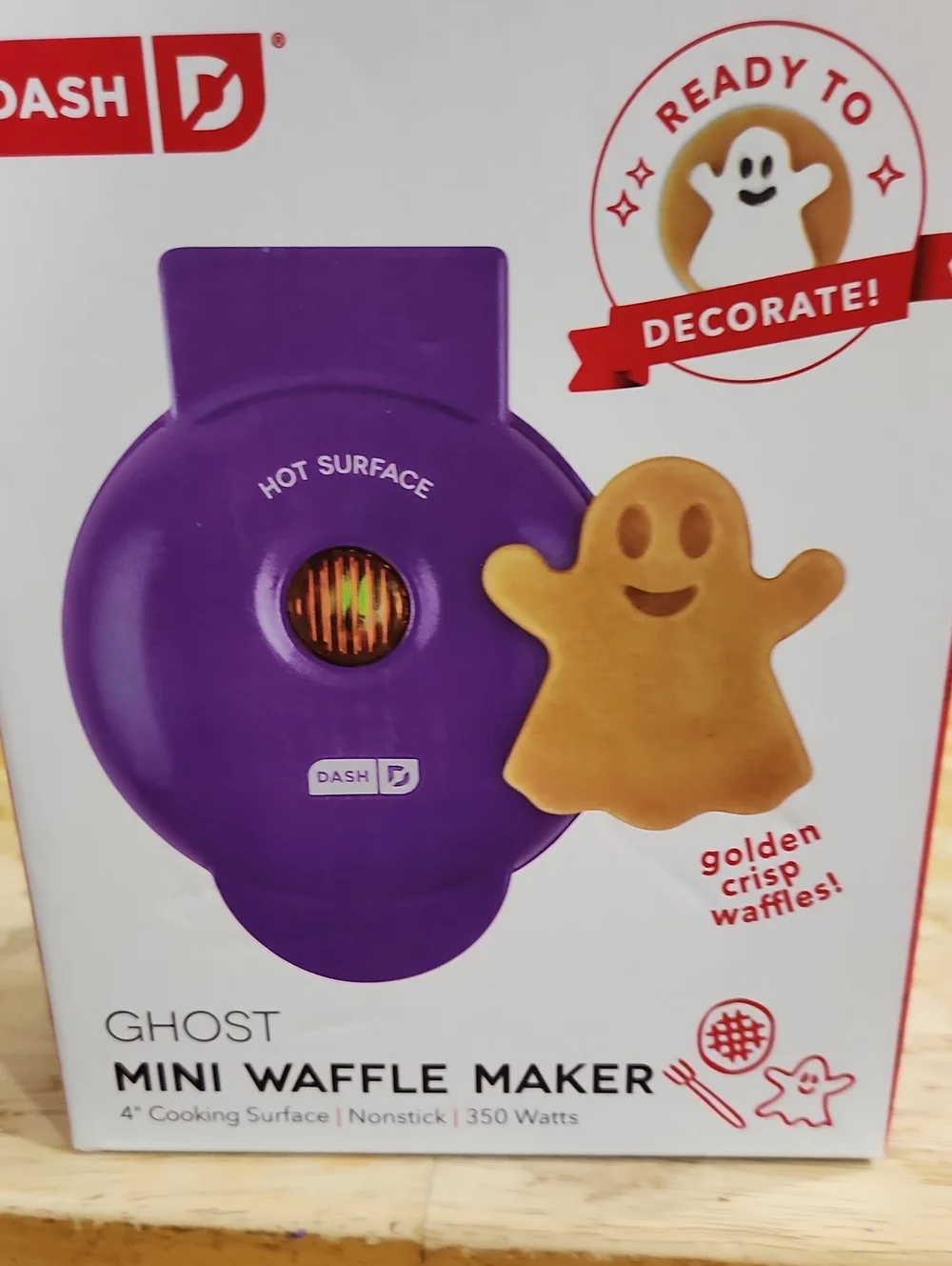 Ash Purple Ghost Mini Waffle Maker